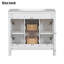 Ensemble de meuble-lavabo simple 18 po avec plateau en résine Lucielle