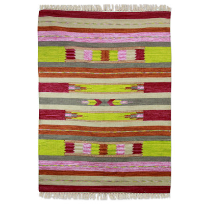Cotton Striped Indoor Rug