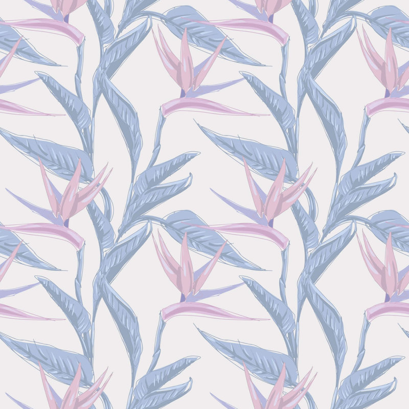 Peel & Stick Floral Tile, 48" L x 24" W
