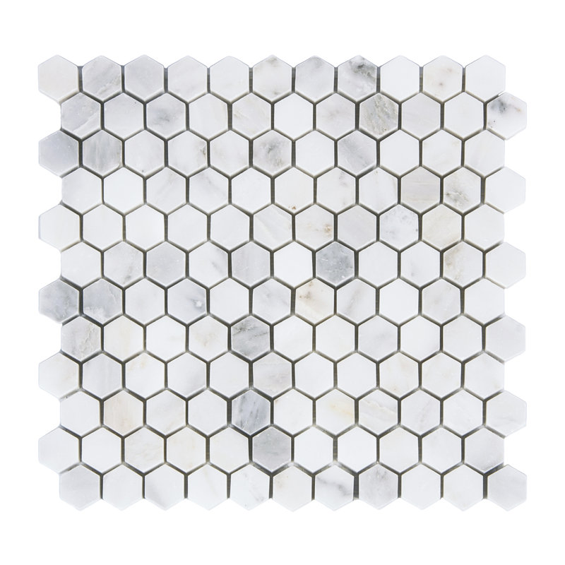12" x 12" Marble Honeycomb Mosaic Wall & Floor Tile