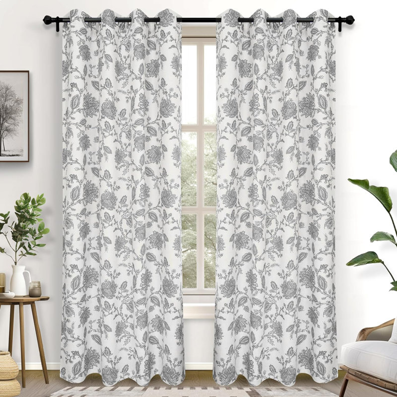 Zawacki Linen Blend Blackout Sliding Panel Pair, Taupe/Beige, 52" W x 84" L