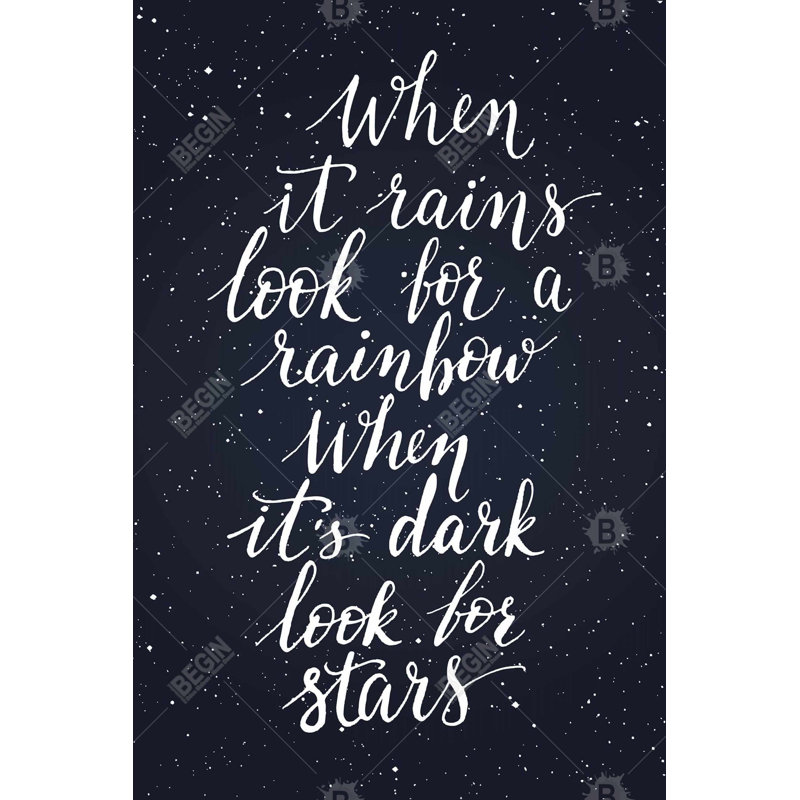 «Rainbow And Stars» sur toile