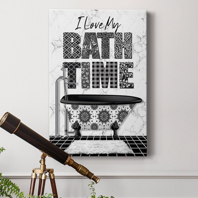 «Bath Time», impression sur toile tendue, H 18 po x l 12 po x P 1 po