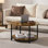 Rustic Round Coffee Table Sofa Table