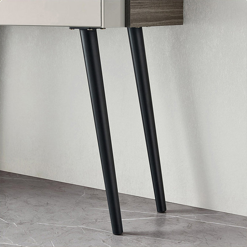 Coiffeuse avec miroir lumineux, 4 tiroirs, 1 chaise
