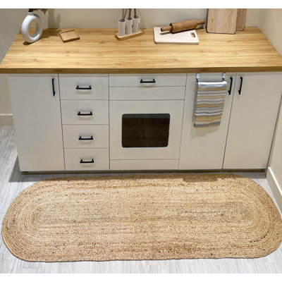 Tapis naturel tressé à la main