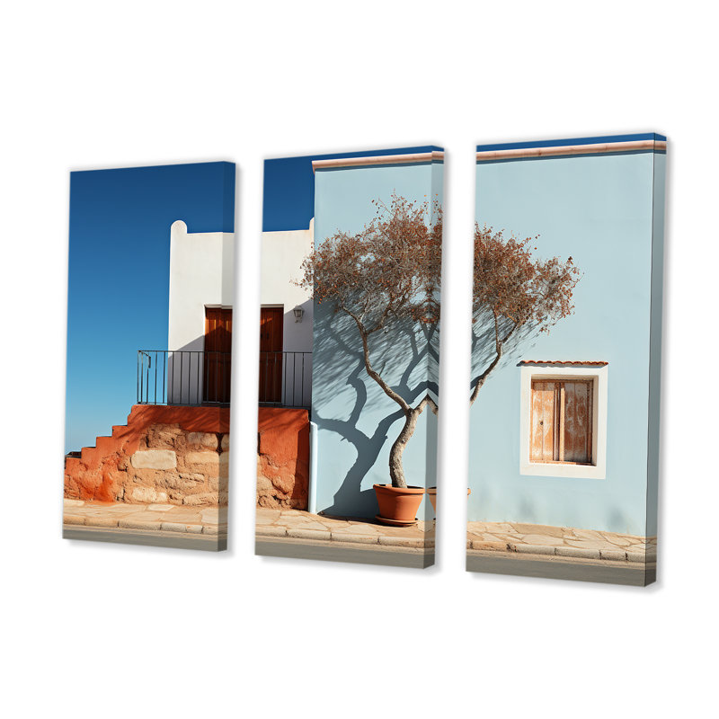Photographie sereine moderne scandinave moderne - ensemble d'art mural moderne sur toile scandinave