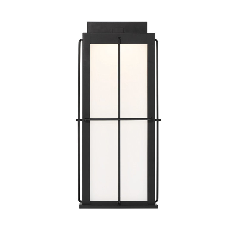  1 light Sconce in Black, 19.75" H x 8.75" W x 5.25" D