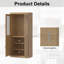 Grande armoire à bois en bois avec garde-manger-688290335