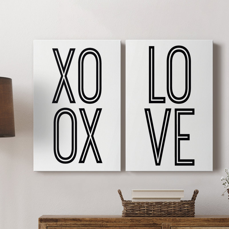 «Bold Love I», toile tendue avec châssis de qualité supérieure, prête à être accrochée, H 48 po x l 64 po