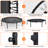 Pirecart 50" Foldable Trampoline with Adjustable Handle Bar, Max Load 330lbs