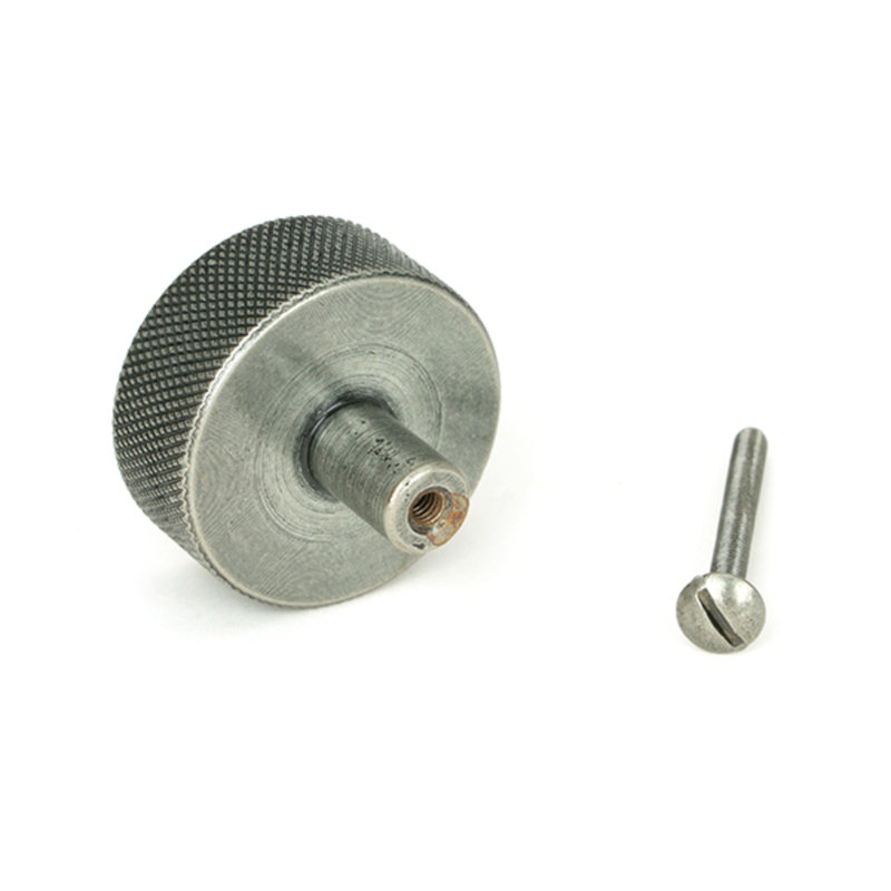 Round Knob, 4 cm, Pewter Patina
