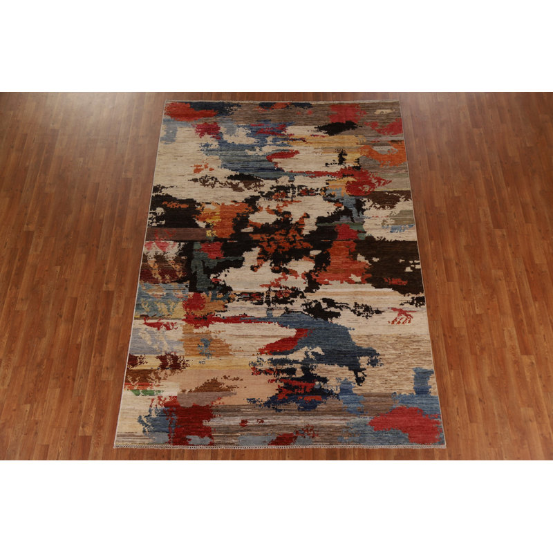 Cotton Abstract Indoor Rug