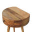 Table de chevet ronde en chêne miniature