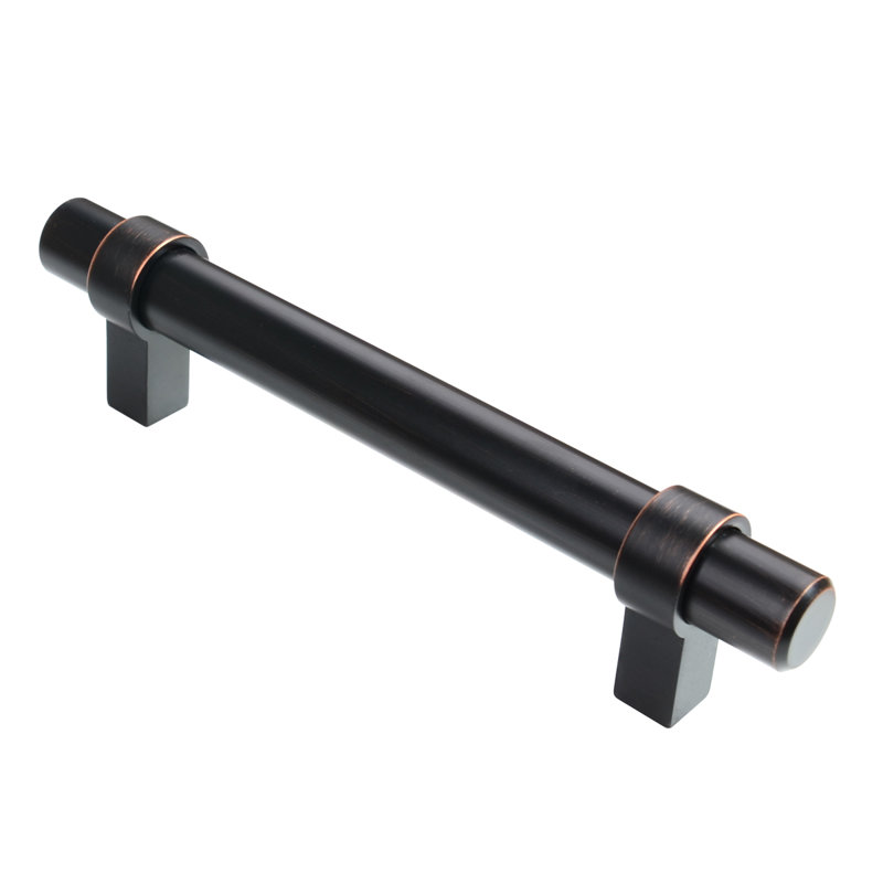Tirette de bar, L 1,3 po x L 5,57 po x P 0,71 po, Bronze huilé