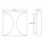 Folds LED Outdoor Sconce-17369800-70121810