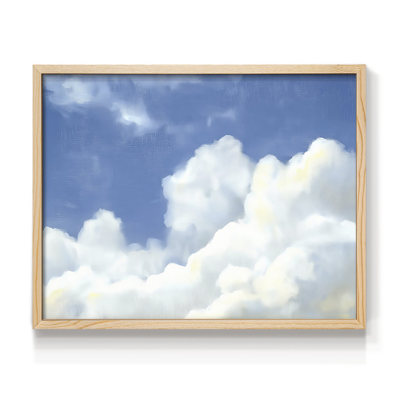Série paysage - LII - Reproduction encadrée - Restickable, H 8 po x l 10 po, Natural
