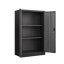 Armoire de rangement en métal avec portes verrouillables et tablette réglable, armoire de rangement pliante, armoire de rangement pliante pour bureau à domicile, école, garage, noir