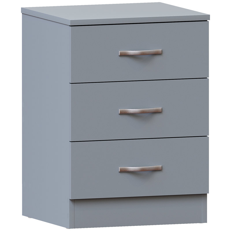 Maybery 3 Drawer 40Cm W Chest of Drawers, Grey