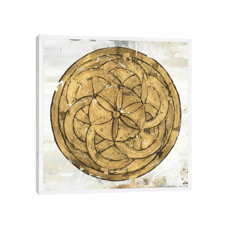 Gold Plate II by Tom Reeves - Gallery-Wrapped Canvas Giclée on Canvas, 66.04 cm H x 66.04 cm W, White Framed