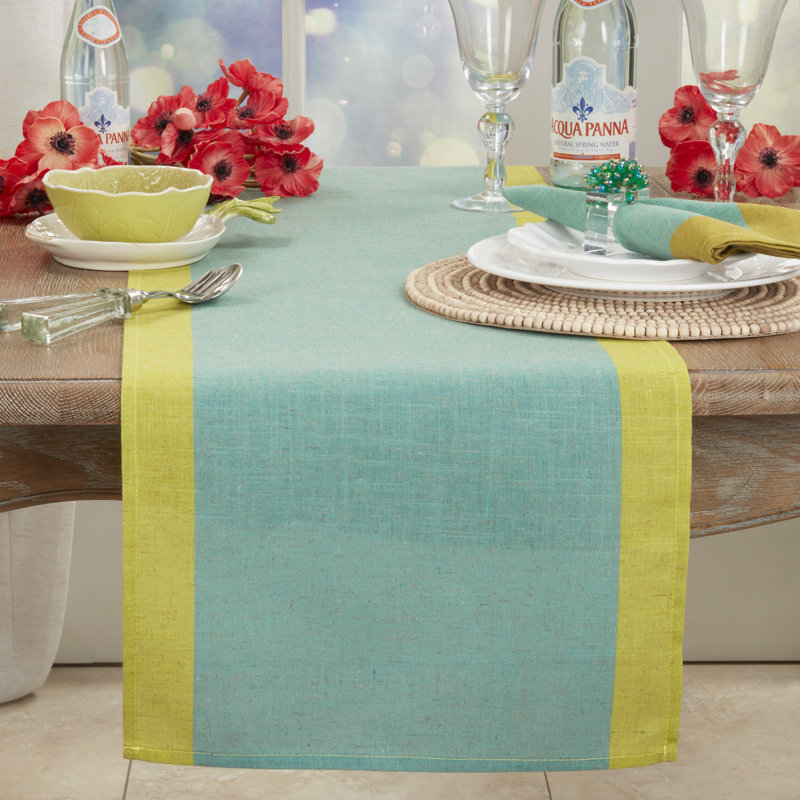 Bythorn Dining Linens, Sea Green