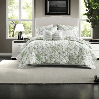 Ensemble de literie réversible pour très grand lit, courtepointe florale en polyester pour maison moderne