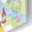 Art mural en verre épique «Paris Map Light» par Farida Zaman, 24 po x 16 po-911347909