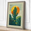 Desert Saguaro at Sunset Botanical - Wrapped Canvas-131761894-131761904