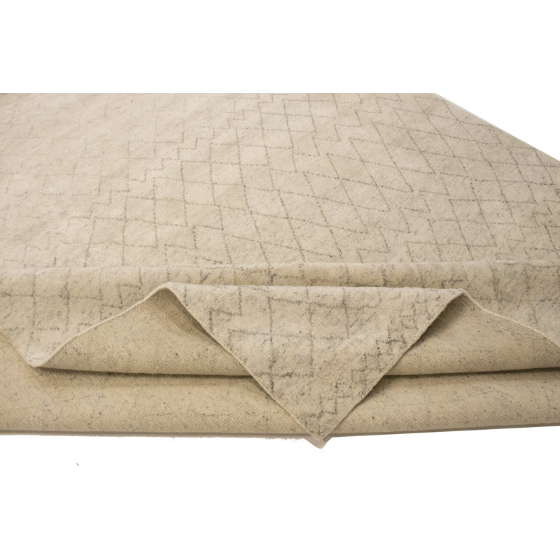 Tapis oriental marocain beige 8 x 10
