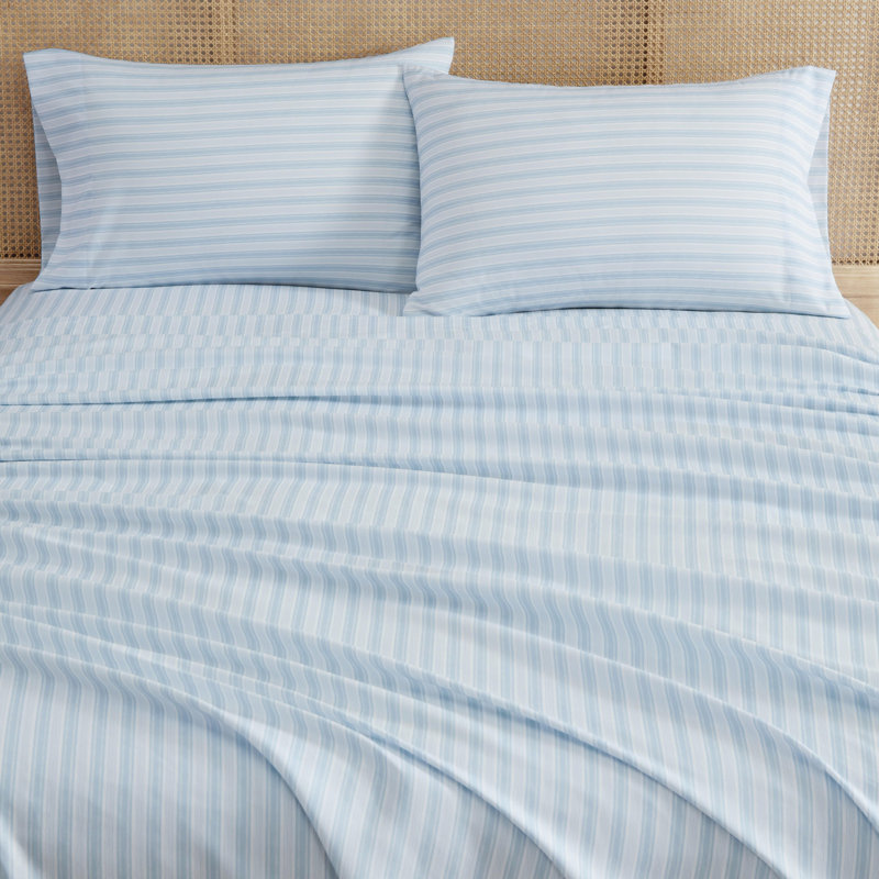 Ensemble de draps Martha Stewart, Queen, Tate Stripe Blue