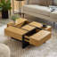 Solid Coffee Table with Storage