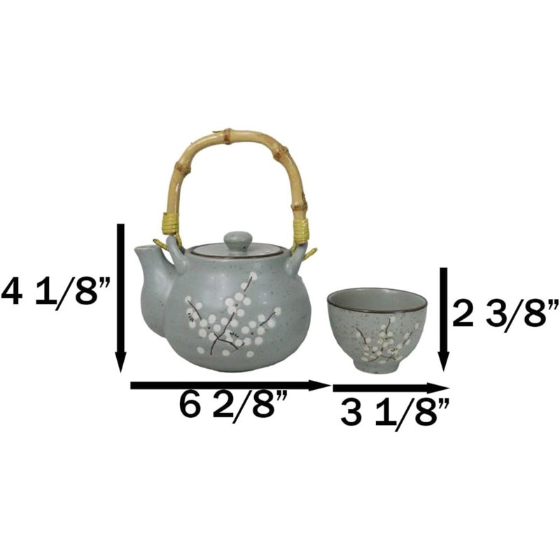 Ensemble de théières japonaises en sakura