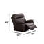 Fauteuil inclinable en cuir Edwood
