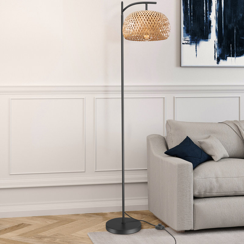 Alikah 160cm Black Reading Floor Lamp