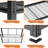 Rikuto Adjustable Heavy Duty Metal Shelving Unit For Garage,Pantry,Storage,Toolsheds, Warehouses-124580363