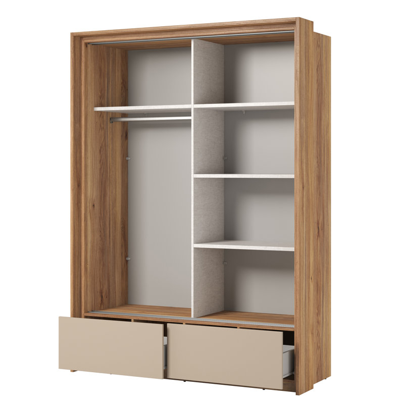 Lobato Wardrobe, 159cm H x 219cm W x 63cm D