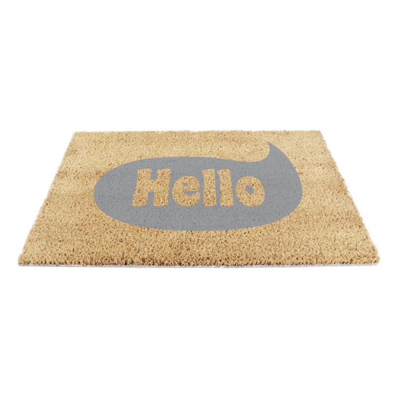 Beaudry Kitchen Mat, Grey/Orange