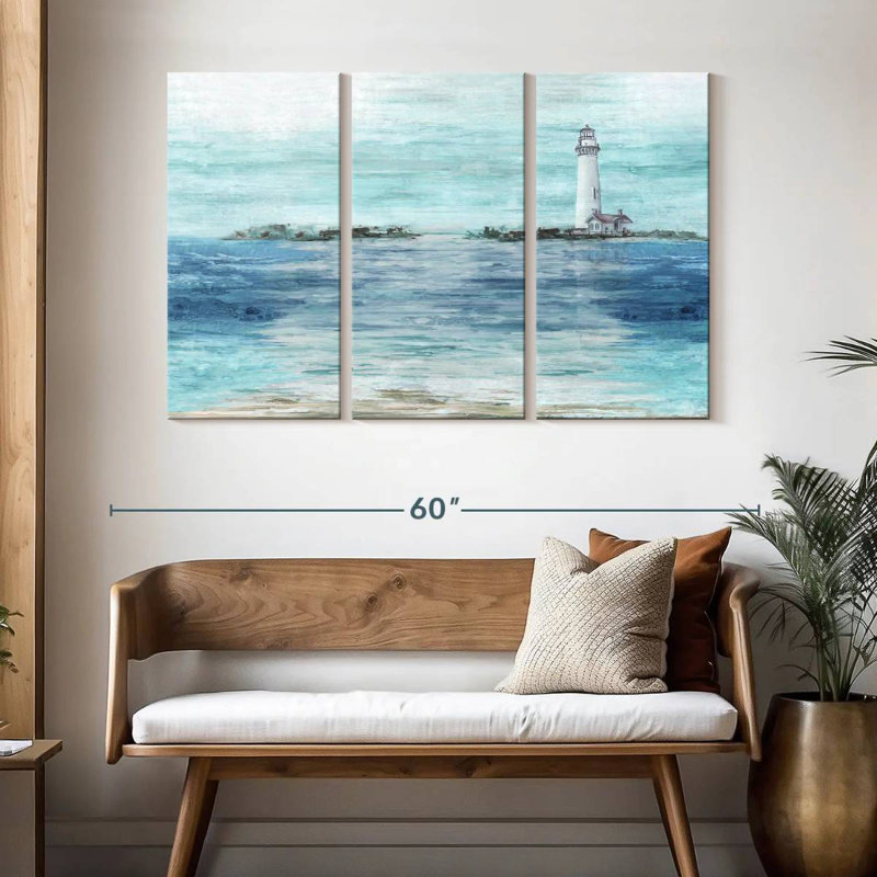 Gillard Coastal Lighthouse View, 32" H x 50" W