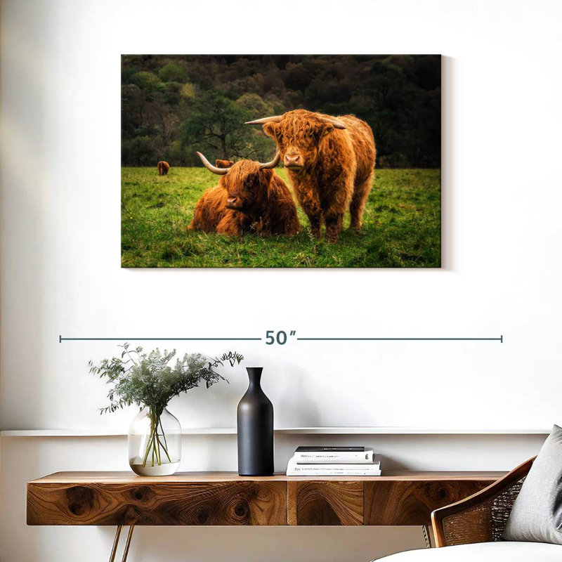 Brampt Highland Cow Friends, H 24 po x l 36 po