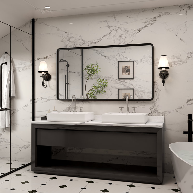 Miroir de meuble-lavabo mural Molly, 55 po x 30 po