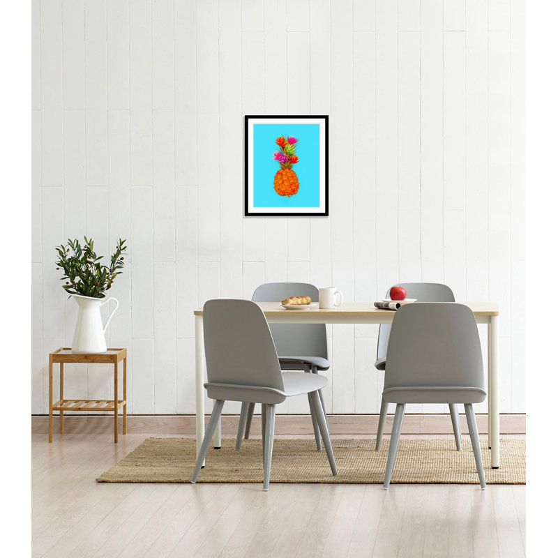 Pineapple - Single Picture Frame Print, 60 cm H x 50 cm W