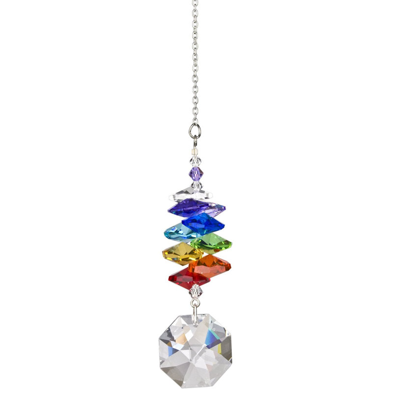 Cascade de glace en cristal octogone, Arc-en-ciel