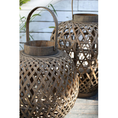 Lanterne conique en bois Coconio