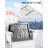 Set of 4 Folding Adirondack Chairs with 2 Side Tables, Weather-Resistant HDPE Outdoor Seating with Wood Grain Texture, 380 lbs Capacity – Gray-1096310049