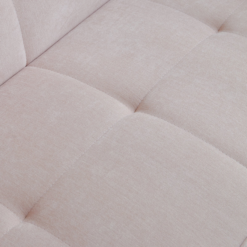 Goeselt Upholstered 53.5'' Loveseat, Pink Chenille