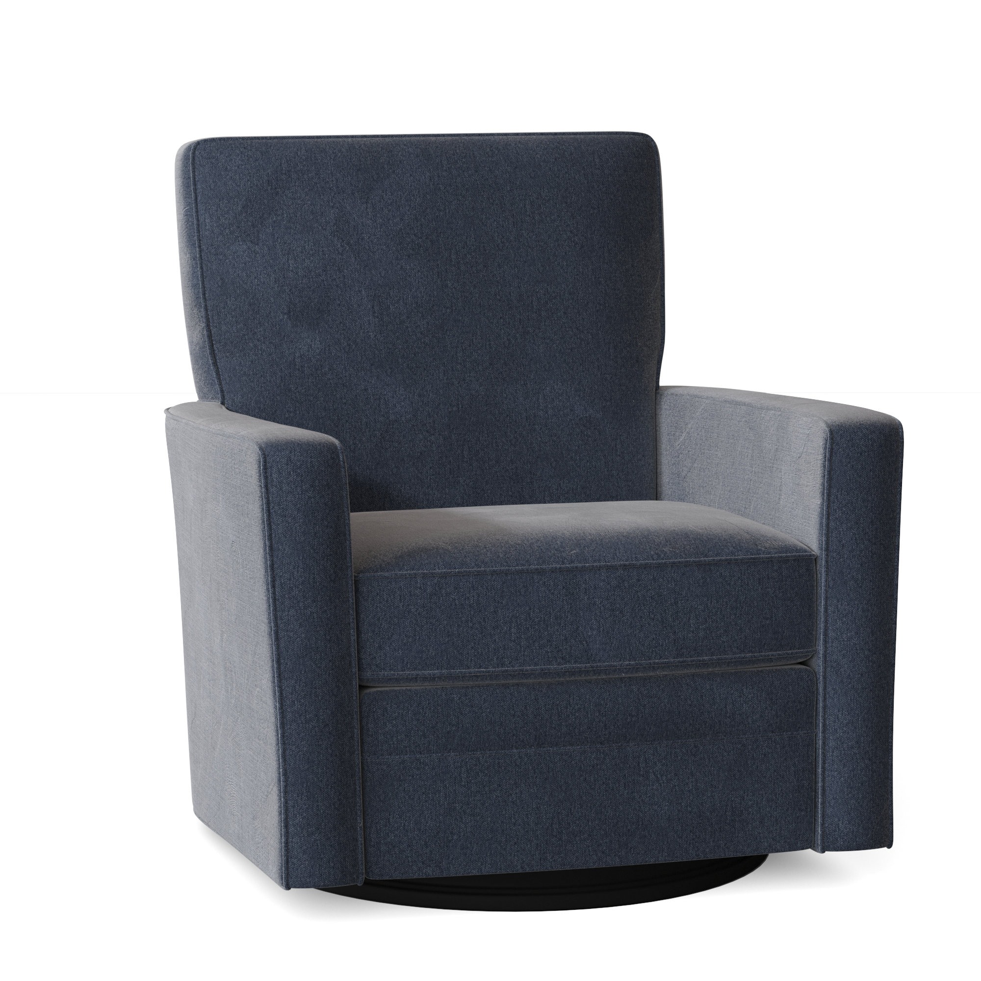 Upholstered Swivel Accent Chair, No, Tweetie 22 Navy Performance Velvet