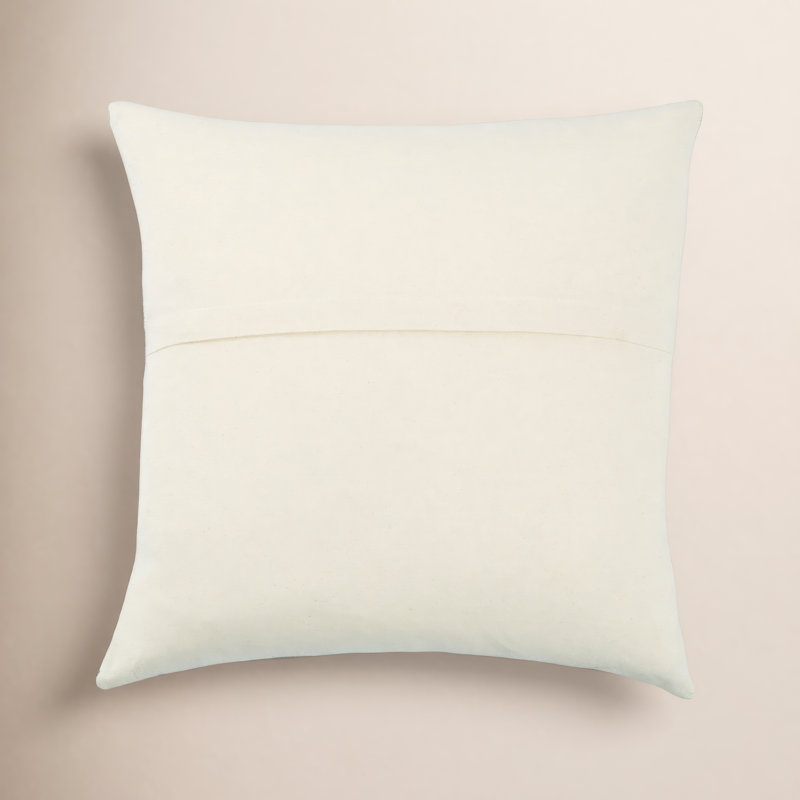 Housse de coussin carré 100% coton Tahlia, Housse de coussin seulement - sans coussin