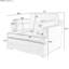 Fauteuil d'appoint surdimensionné en bleu - rembourrage en mousse, angle élégant, polyvalent pour la maison, l 37 po x P 34,6 po x H 31,1 po.