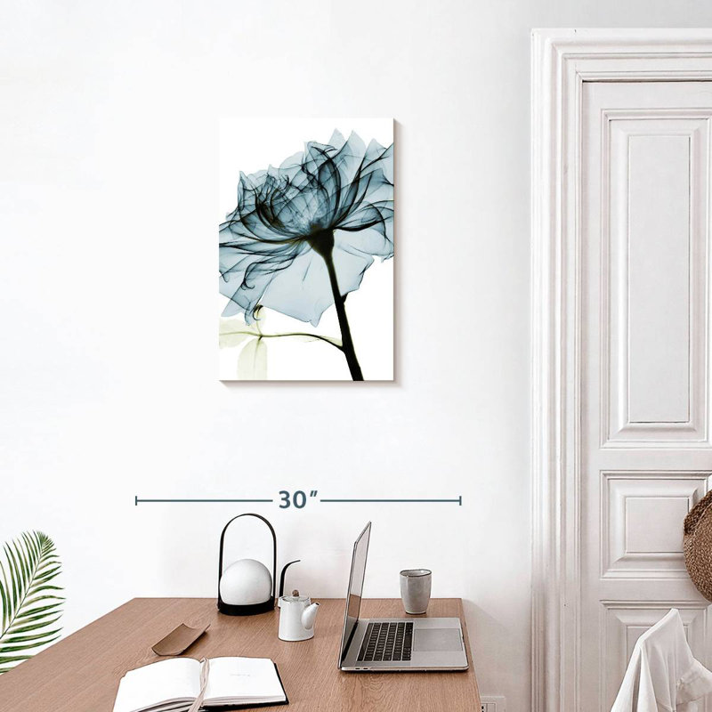 Harnek Blue Rose, 24" H x 16" W