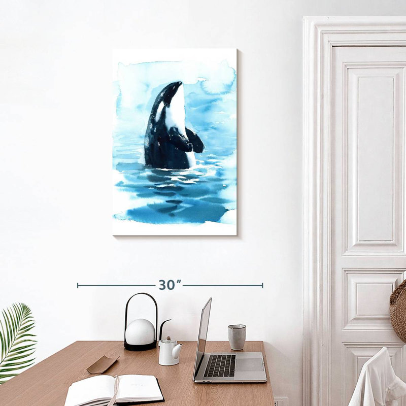Surface de l'océan Brampt Orca, H 30 po x l 20 po